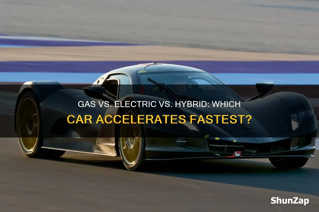 which is fastest gas electric or hybrid car
