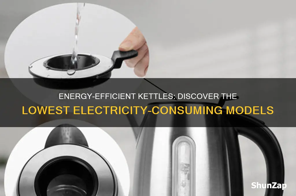 which kettle uses least electricity