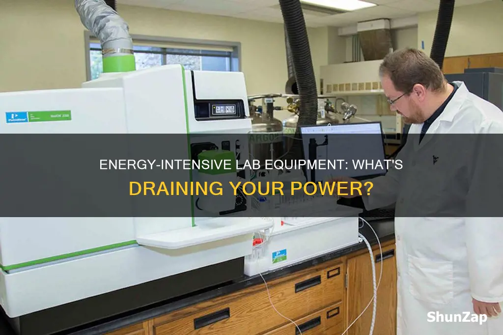 which lab equipments consume the most electricity