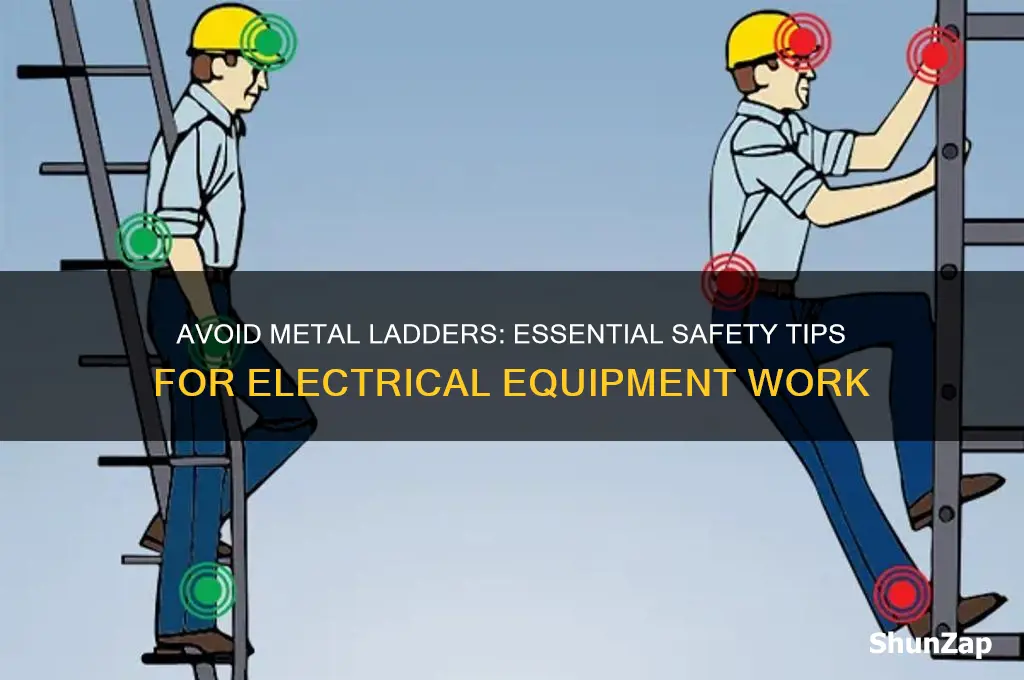 which ladder should never be used around electrical equipment