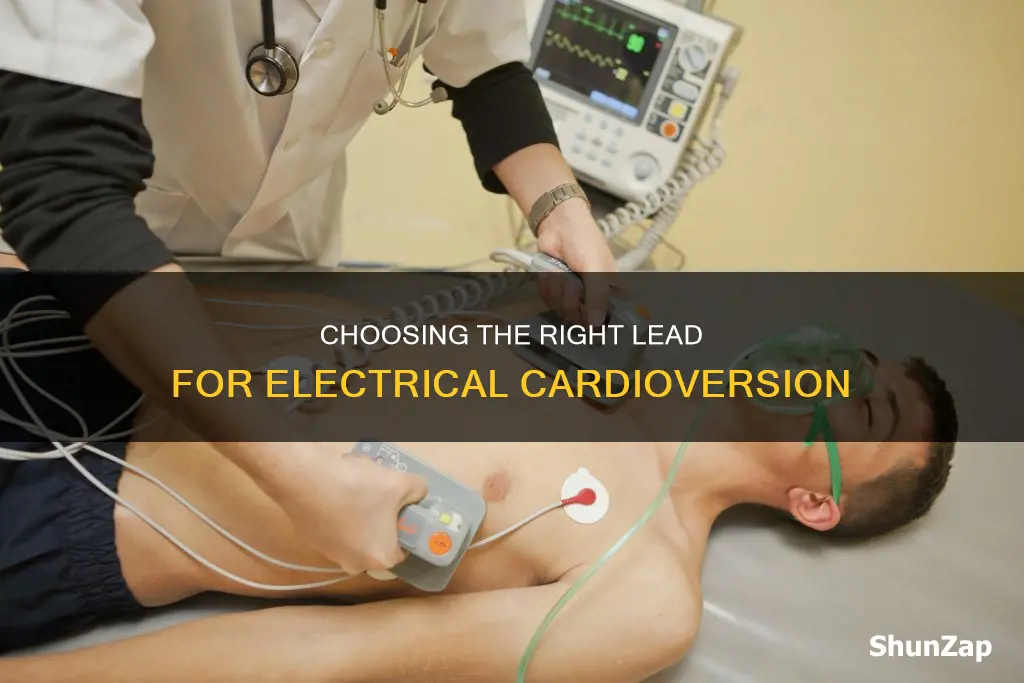 which lead is recommended for electrical cardioversion