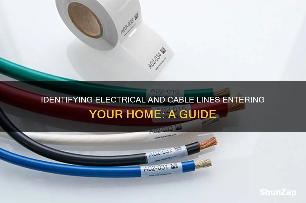 which lines care electrical or cable coming inyo house