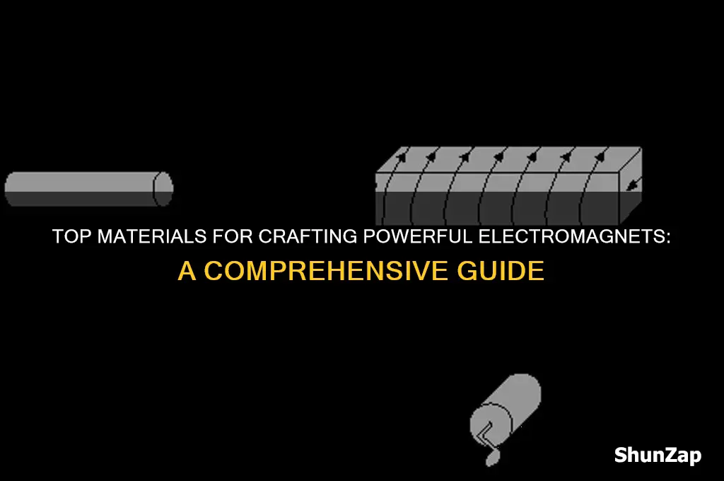which material are mostly used for making electro magnet