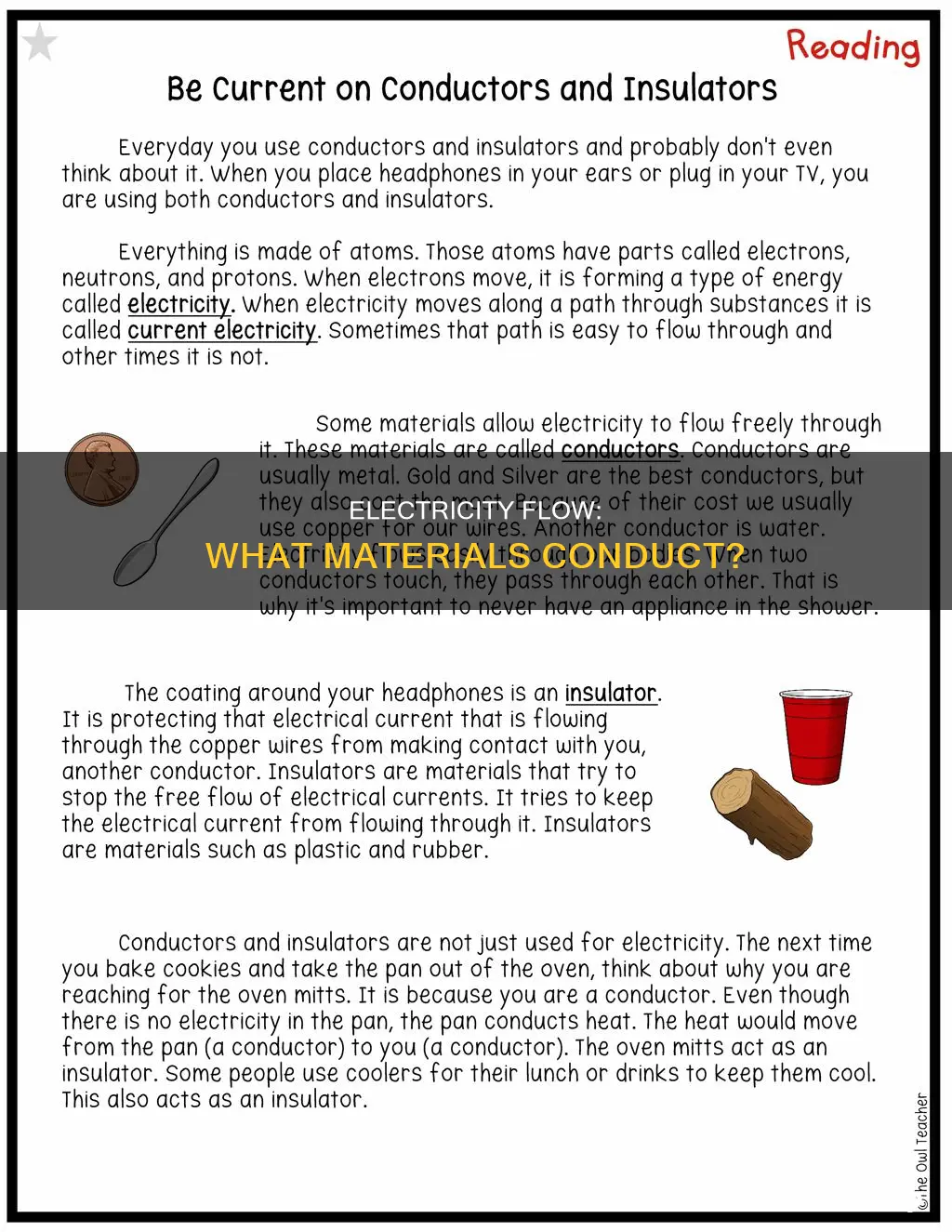 which materials let electricity flow through them