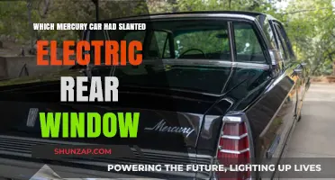 Mercury's Unique Slanted Electric Rear Window Car Model Revealed