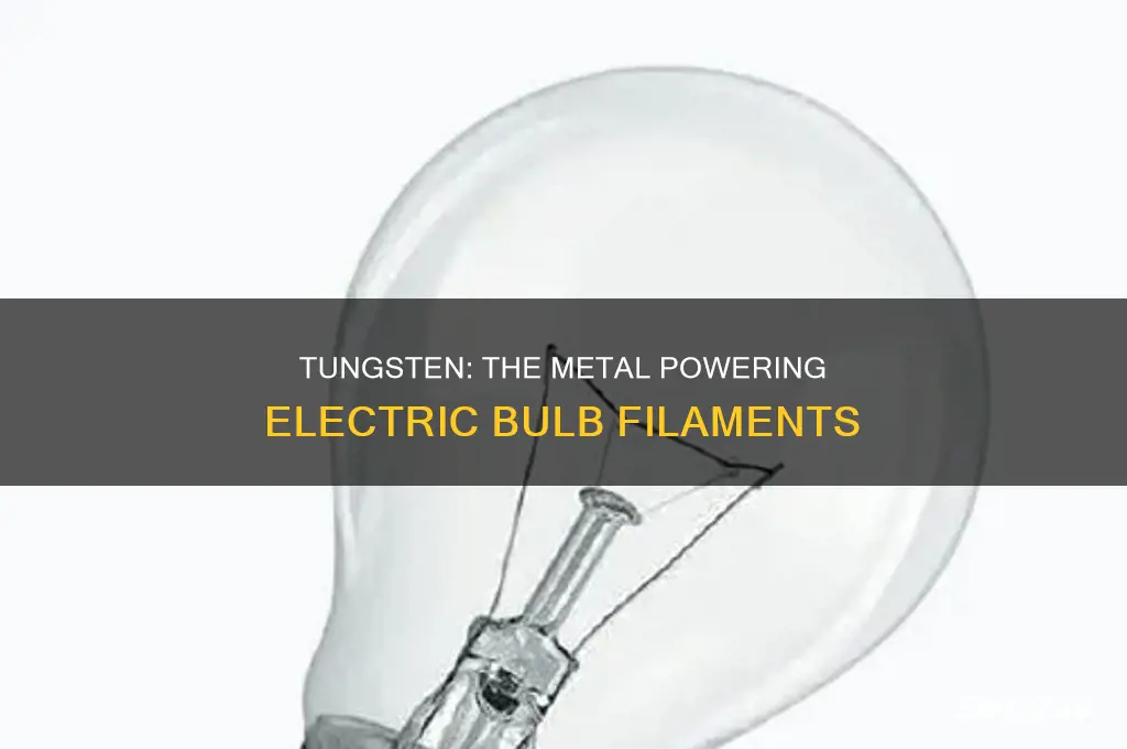 which metal is used in filament of electric bulb