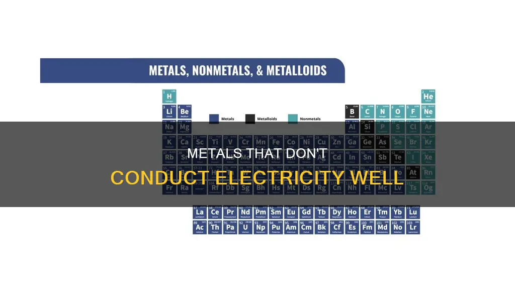 which metals are poor conductor of electricity