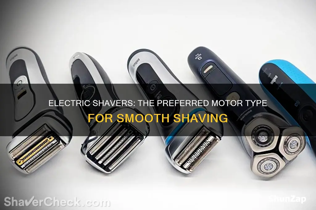 which motor is generally used for electric shavers