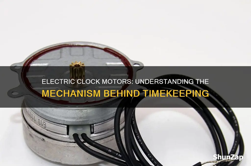 which motor is used in electric clock