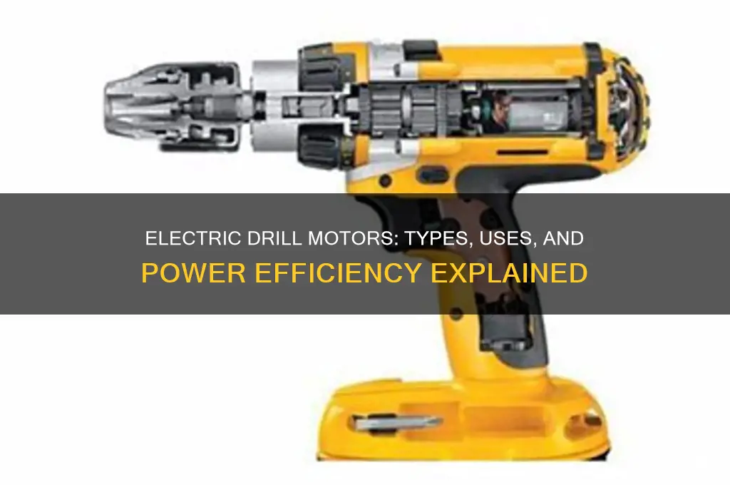 which motors are used in electric drill