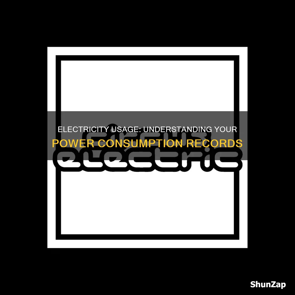 which of the following means a record of electricity