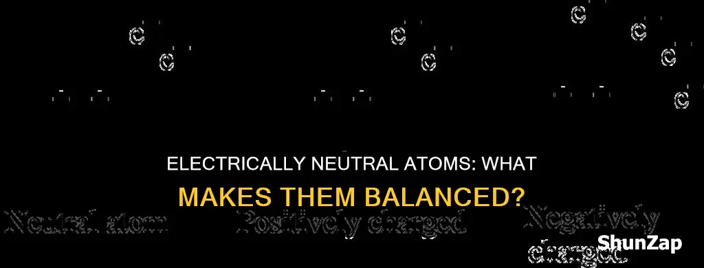which of these atoms is electrically neutral