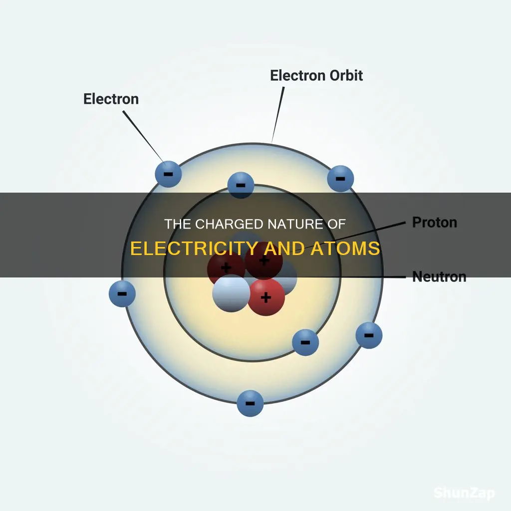 which part of the atom causes electricity