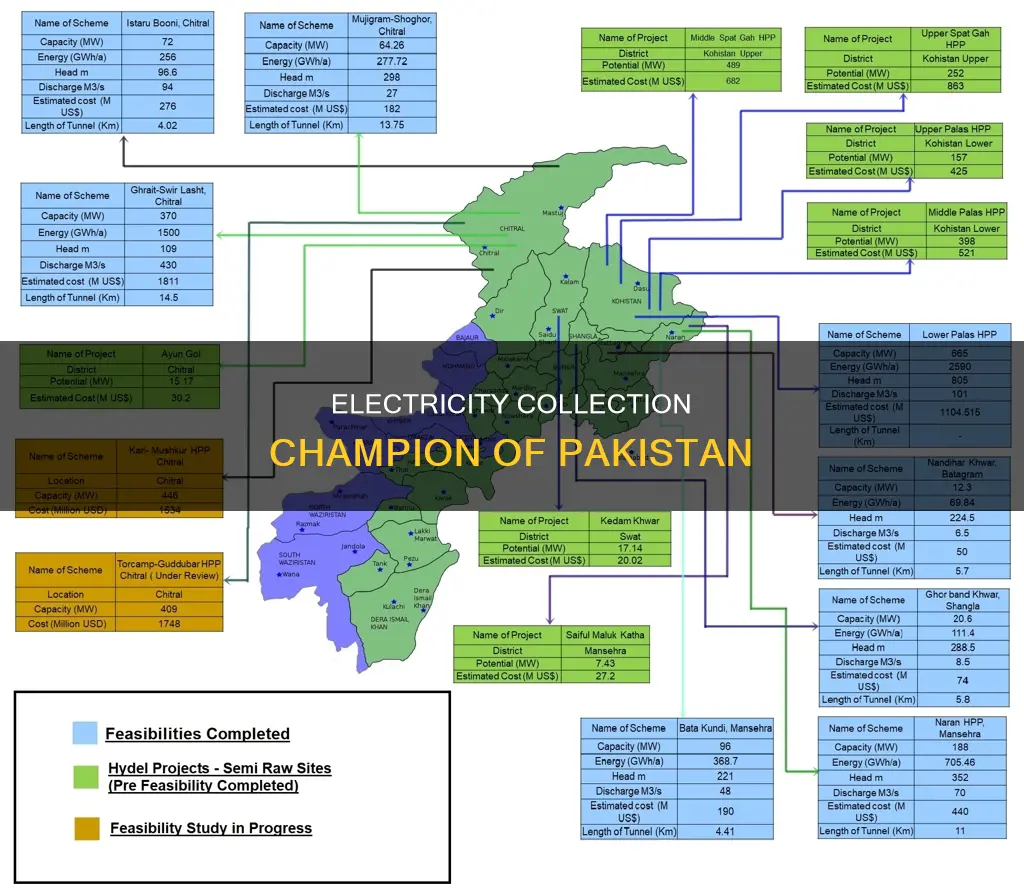 which province of pakistan collect most electricity