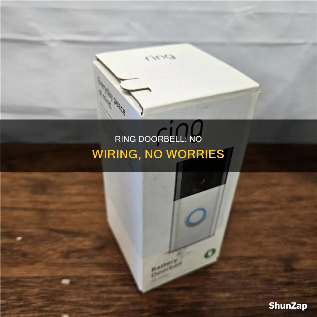 which ring doorbell does not require electricity