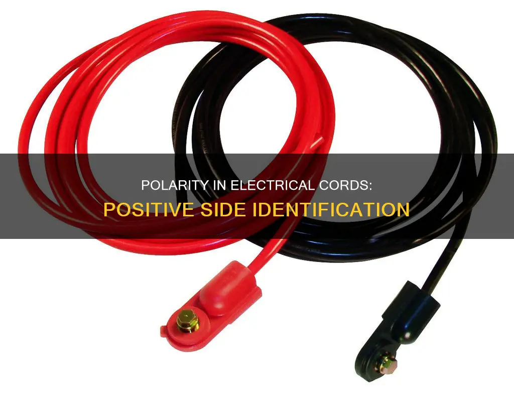 which side of electrical cord is positive