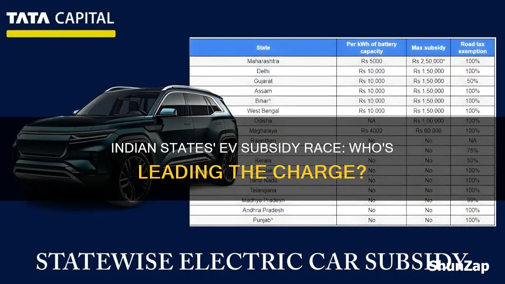 which state is giving subsidy on electric vehicles in india