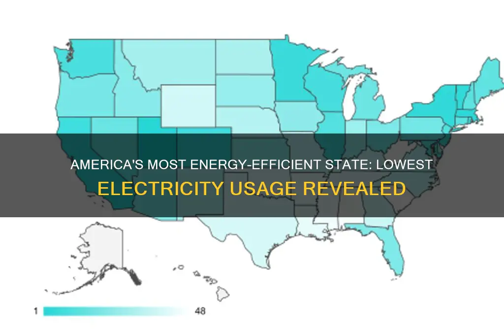 which state uses the least electricity