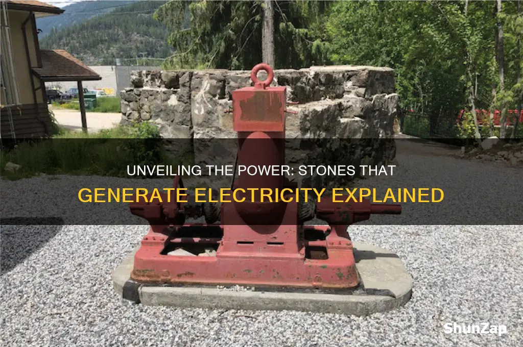 which stone is used to produce electricity