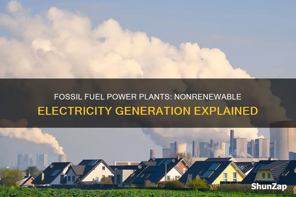 which system uses a nonrenewable resource to generate electricity