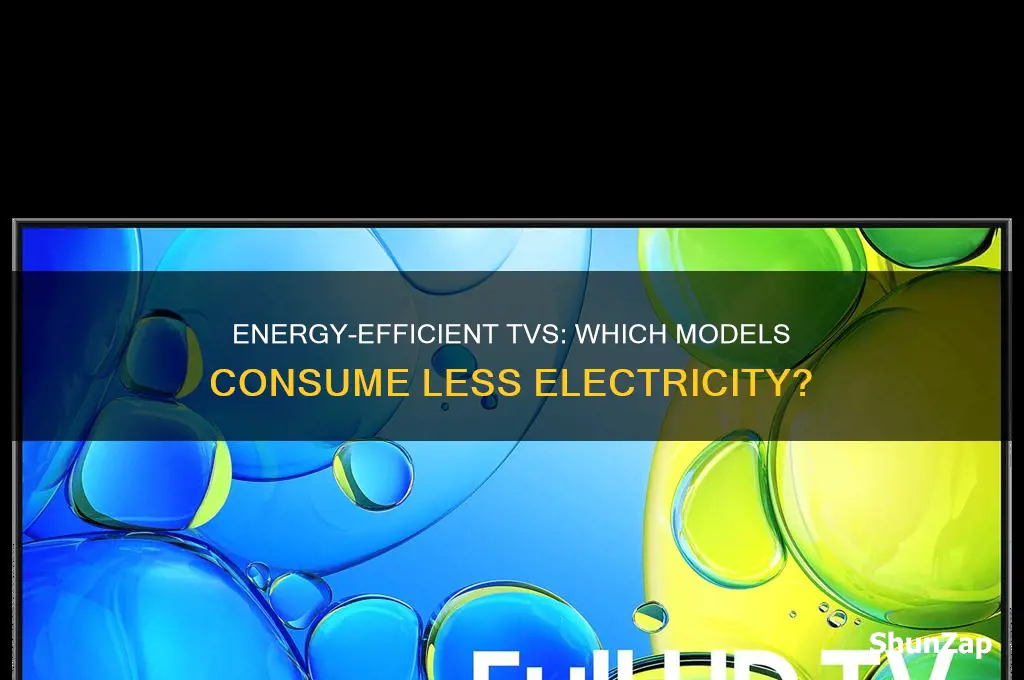 which tv uses less electricity