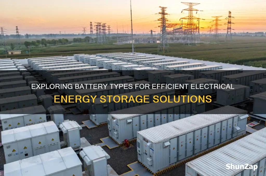 which type of batteries are used for electrical energy storage