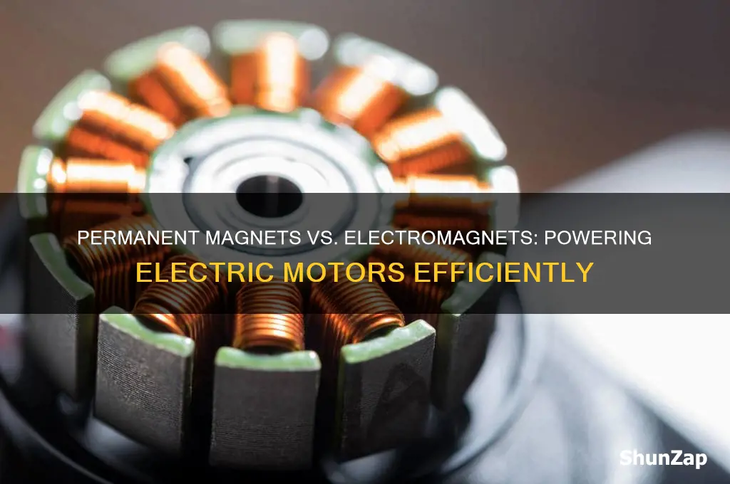 which type of magnet is used in electric motor