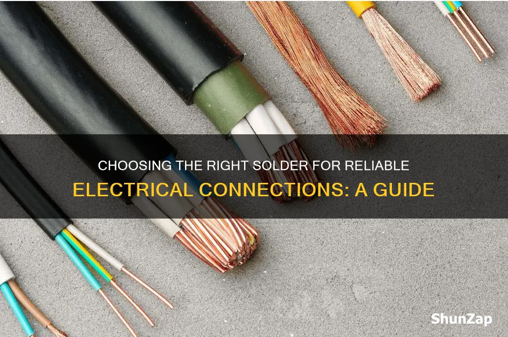 which type of solder is used with electrical connections