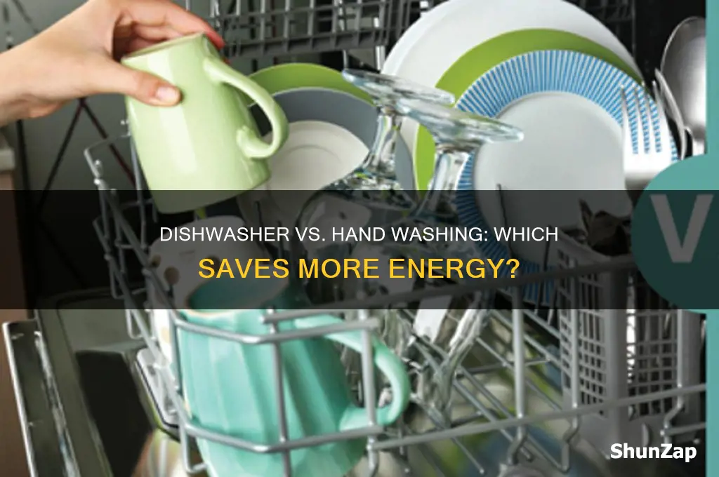 which uses less electricity dishwasher or hand washing