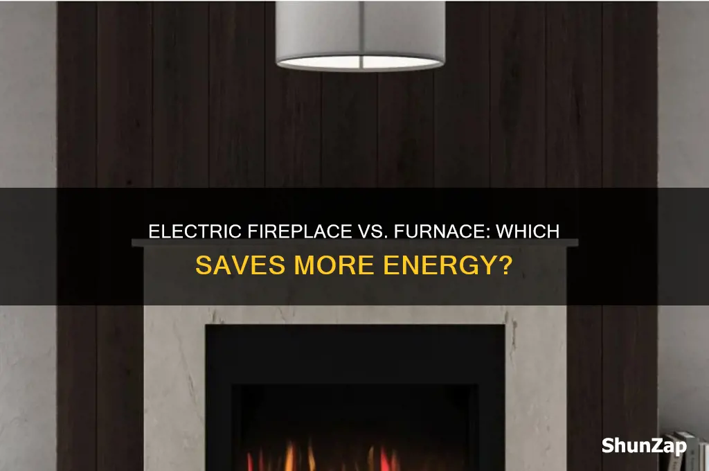 which uses less electricity electric fireplace or furnace
