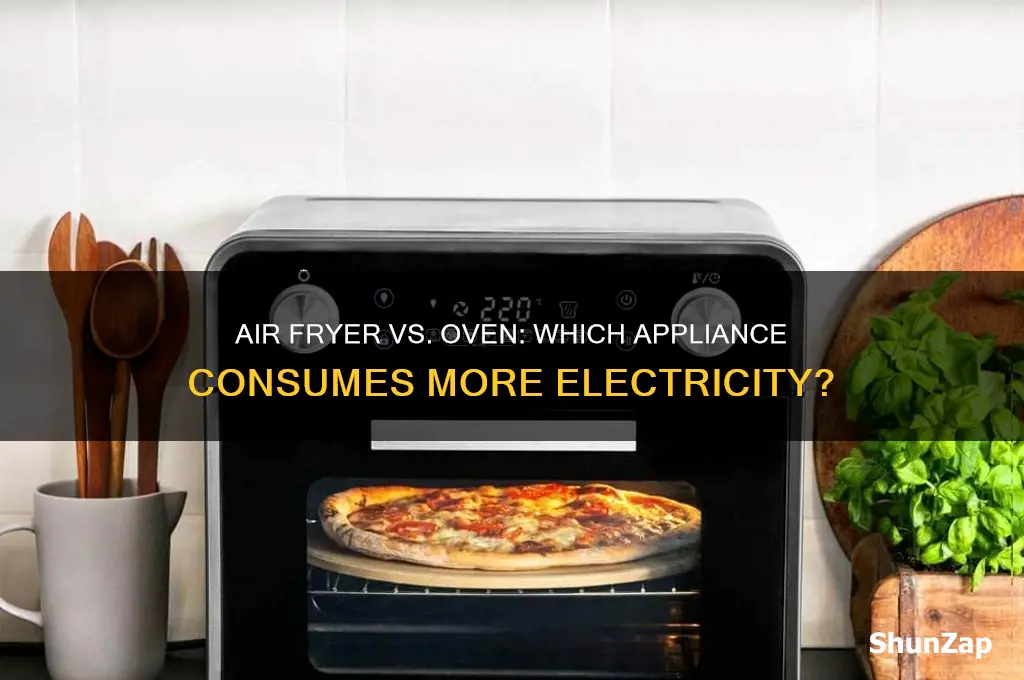 which uses more electricity air fryer or oven