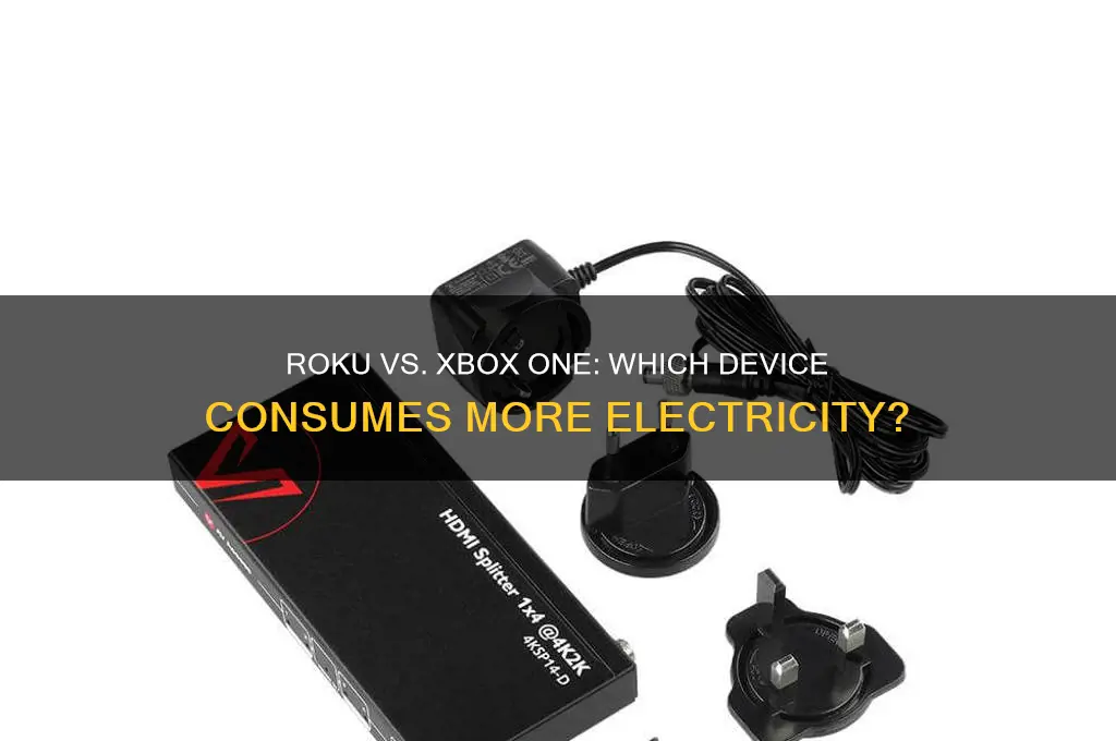 which uses more electricity roku or xbox one