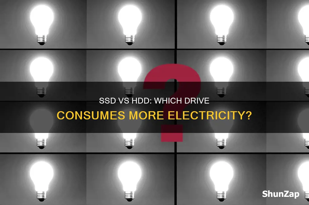 which uses more electricity ssd or hdd