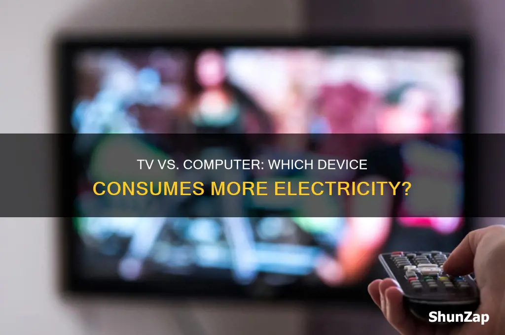 which uses more electricity tv or computer