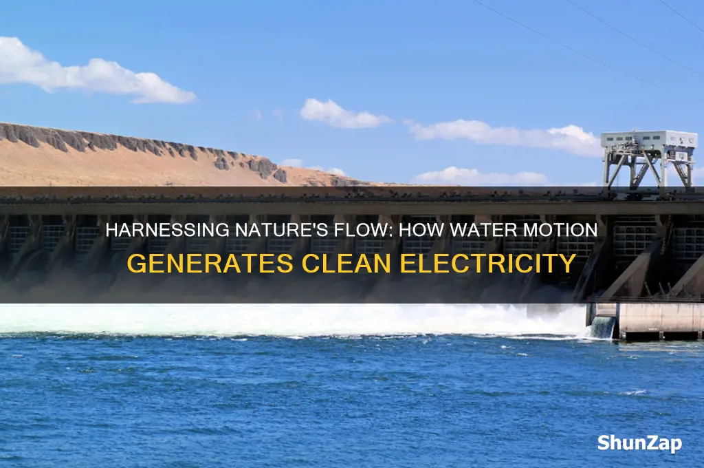 which uses motion of water in nature to produce electricity