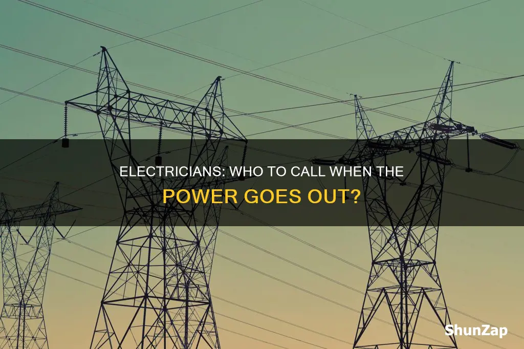 which utility companies have electricians when electricity goes out