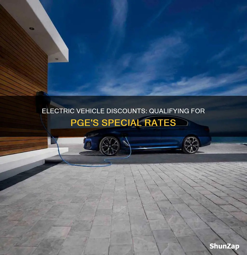which vehicles qualify for pge electric discount