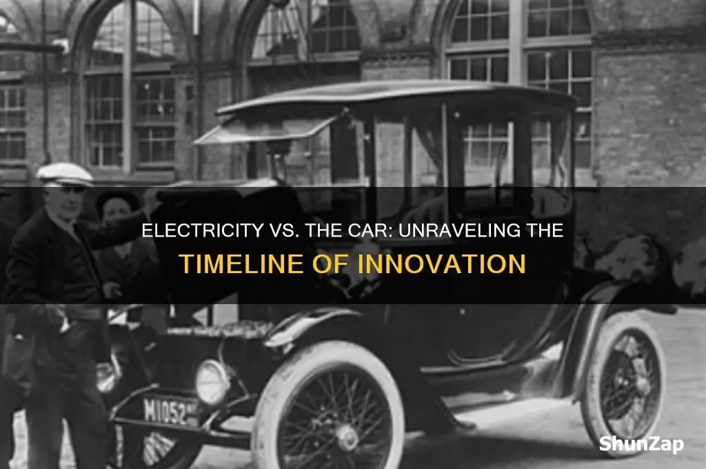 which was invented first electricity or the car