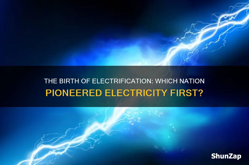 which was the first country to use electricity