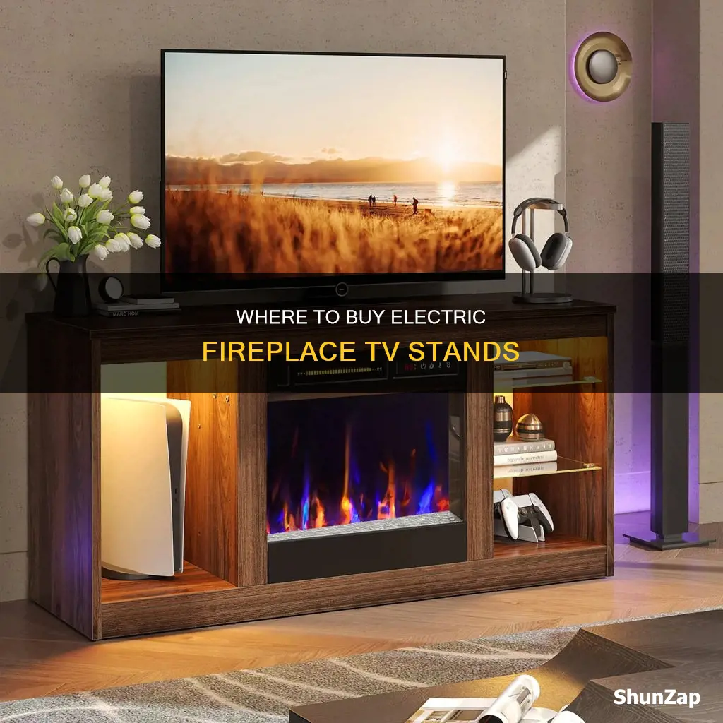 who all sells electric fireplaces tv stands