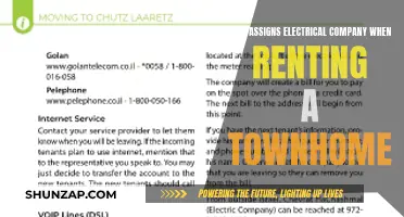 Electrical Company Assignments When Renting a Townhome