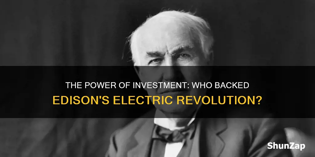 who backed edison electric illuminating company