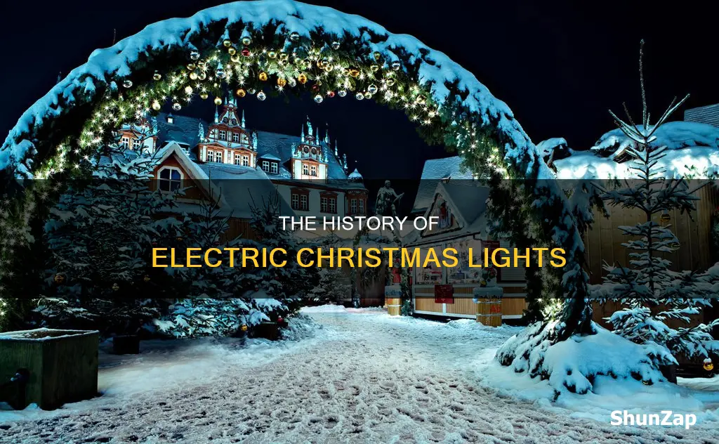who came up with electric christmas lights