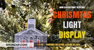 The First Electric Christmas Light Display: Who Started It?