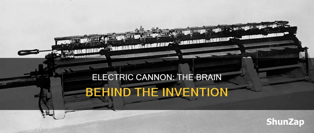 who created the electric cannon in 1918