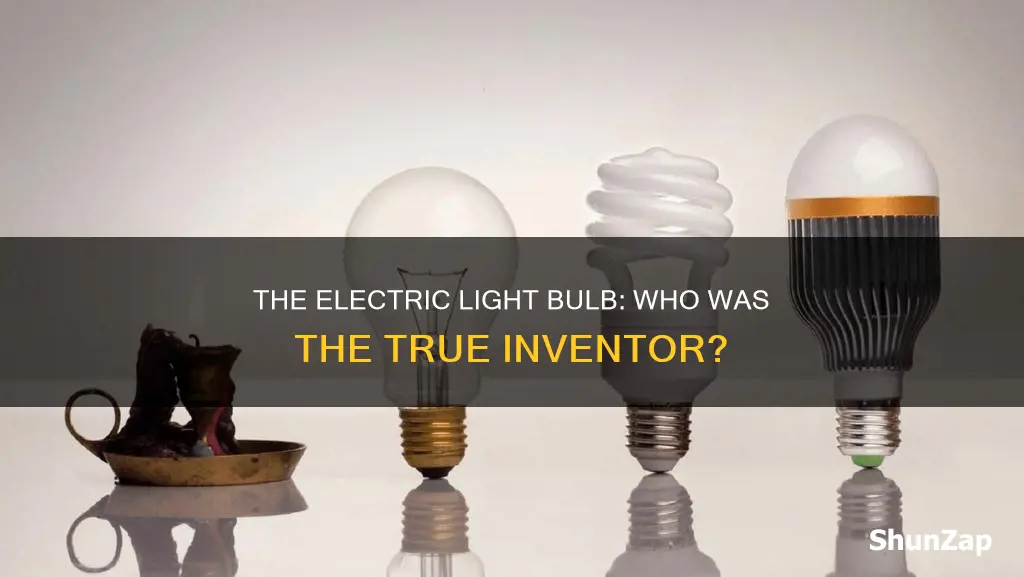 who created the first electric light bulb