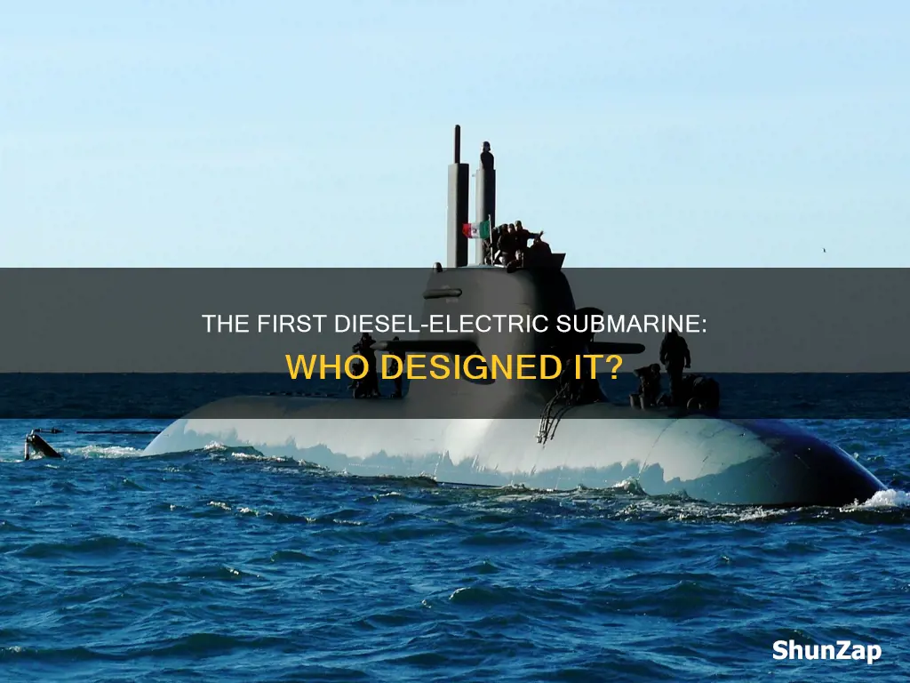 who designed the first diesel electric submarine