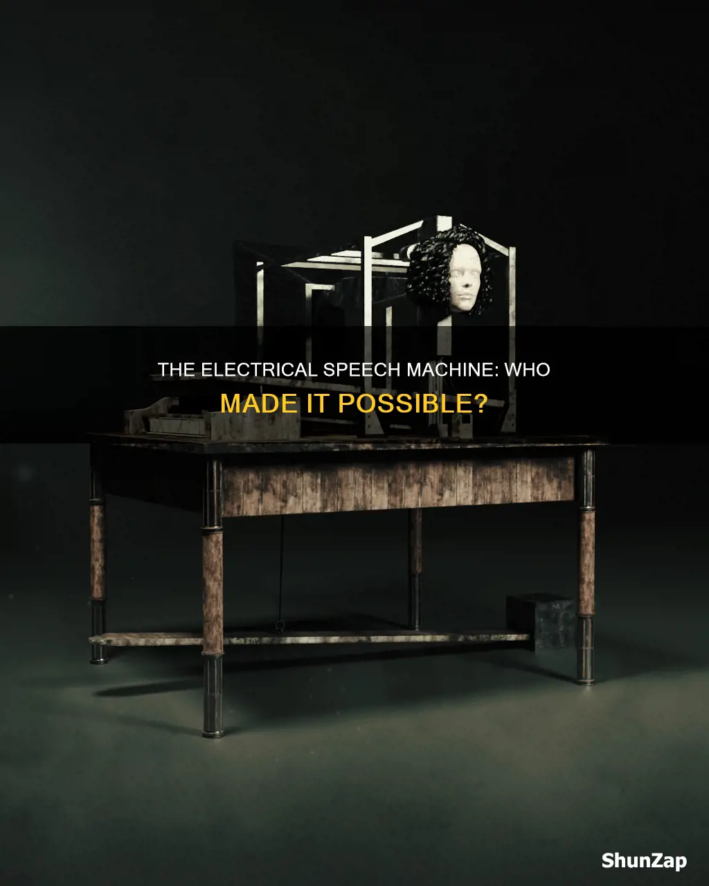 who develoed developed the electrical speech machine