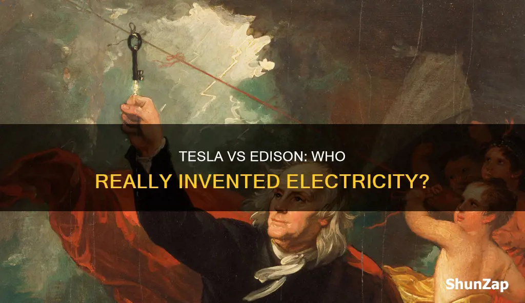 who discovered electricity first tesla or edison