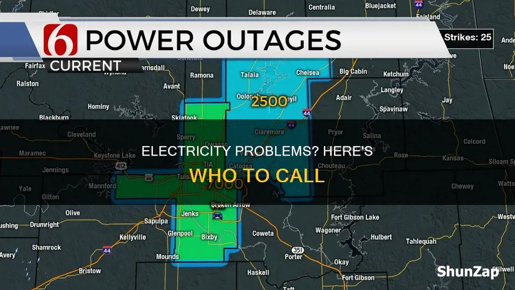 who do i report electricity problems to